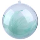 Plastic Round Ball Christmas Clear Bauble Ornament Gift Present Xmas Tree  g-wf