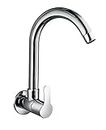 PEFKO Mark Brass Wall Mounted Kitchen Sink Taps for Kitchen Sink/Home, Features:- 360 Degree Rotating Spout, Quarter Turn, Foam Flow ( with Wall Flange & Teflon Tape )