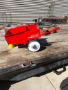 VINTAGE MURRAY PEDAL CAR,PEDAL TRACTOR RED DUMP TRAC TRAILER,  CART,WAGON,RARE