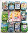 Pokemon mini tins with 53 cards plus new mini Pokemon sticker coloring book