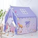 Jumbo Size Light Weight Kids Play Tent House for 3-13 Year Old Kids Girls and Boys (Purple New HOUSE01)