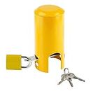 Ibnotuiy Water Faucet Lock Outdoor/Garden/Kitchen Hose Tap Faucet Lock Anti-Theft Child-Proof Metal Faucet Protection Cover Style A(Yellow)