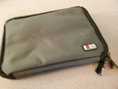 BUBM Electronics Organizer 2 Compartment Carry Case Gray 9" for Ipad Mini Zipper