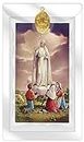 Catholic Gift Shop Our Lady Of Fatima Medal & Leaflet & Lourdes Prayer Card
