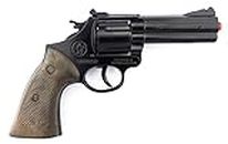 Gonher Die Cast Metal - Revolver Policía, a partir de 4 años, con 12 disparos, color negro (127/6)