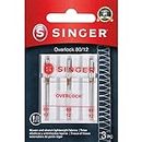SINGER 2151 Universal Regular Point Overlock Machine Needles for Woven Fabric, Size 80/12, 3-Count