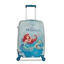 Karston Disney Hard Luggage Trolley Bag | Mermaid Trolley Bags | Polycarbonate Trolley Bags | 22 inch Trolley Bags | Suitcase Bags | Travel Bags | Vacation Bags | 360 Degree 8 Wheels | Sky Blue
