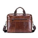 ESUKAR Briefcases, Leather Men Handbags Laptop Bags Male Business briefcase Travel Messenger Bags Men Crossbody Shoulder Bag