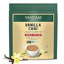 VAHDAM, Instant Vanilla Chai Tea Latte (240g/8.47oz) Instant Latte Mix - Black Tea With Whole Milk Powder | Lightly Sweetened | 20 Servings