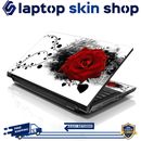Laptop Skin Sticker Notebook Decal Cover Red Rose for Dell Apple Asus HP 13"-16"