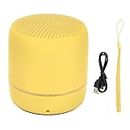 Mini Bluetooth Speaker, Bass Stereo Sound Bluetooth 5.0 Speaker with Color Changing Light, Portable Mini Bluetooth Speaker for Outdoor Travel(Yellow)