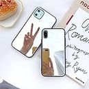 JiuWang (Lote de 2) Funda Efecto Espejo iPhone 11, Carcasa Mirror Case Indeformable Diseño para Mujer Niña, Ideal para Maquillarse en Cualquier Momento