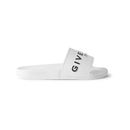 Logo-embossed Rubber Slides - White - Givenchy Sandals