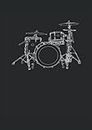 Percusión para bateristas y percusionistas: Cuaderno | Cuadriculado | A cuadros, DIN A4 (21 x 29,7 cm), 120 páginas, papel color crema, cubierta mate
