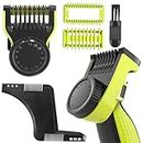 14-in-1 Trimming Attachments for One Blade QP2520 QP2630 QP2530 QP2620 QP2834 QP2724 Facial Hair Trimmers Beard Trimmer Replacement Kit
