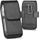 Universal Nylon Mobile Holster Belt Shockproof Rugged Cell Pouch Phone Case Cover With Belt Clip and Hook for For Large Upto 6.7" Screen size Iphone, Samsung, Nokia, Huawei, LG, Motorola, Google…