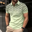 Sommer Herren Polos hirt Kurzarm Turn-Down Kragen T-Shirt Business Casual Button-Down-Shirts
