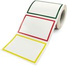 300 PCS Name Tags Sticker, Name Labels, Colorful Plain Office Clothing Labels