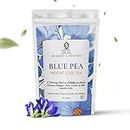 SOL Blue Tea For Belly Fat & Slimming (50 Gms) - With Garcinia Cambogia | Helps Burn Fat & Reduce Fat Accumulation | Hunger Suppressing Herbs | Rose, Licorice, Gymnema | Butterfly Pea Flower Tea Loose Leaf