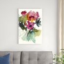 Red Barrel Studio® Flower Party II by Jennifer Goldberger - Wrapped Canvas Painting Canvas in White | 36 H x 24 W x 1.25 D in | Wayfair