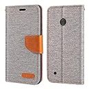 Nokia Lumia 530 Case, Oxford Leather Wallet Case with Soft TPU Back Cover Magnet Flip Case for Nokia Lumia 530