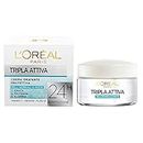L 'Oréal Paris Triple Activa Crema hidratante protectora para pieles normales o mixtas - 9 unidades de 50 ml [450 ml] Para cabellos normales o mixtos