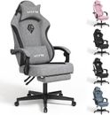 Gaming Chairs for Adults with Footrest-Computer Ergonomic Video Game Chair-Backr