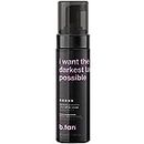 b.tan Ultra Dark Self Tanner | I Want The Darkest Tan Possible - Fast, 1 Hour Sunless Tanner Mousse, No Fake Tan Smell, No Added Nasties, Vegan, Cruelty Free, 6.7 Fl Oz