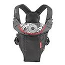 Infantino Swift Classic Carrier with Pocket - 2 Ways to Carry Carrier with Wonder Bib & Essential Storage Front Pocket, Black