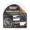 Cowles Yellow Custom Color Molding/Trim Automotive Accessory for The Interior or Exterior of Cars, Trucks, SUVs, 20 Feet of Peel and Stick-On with 3M Tape Decorative Flexible PVC Molding