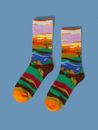 Nature Graphic Crew Socks Silly Socks for Women Funky Socks Funny Socks Novelty