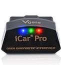 Vgate iCar Pro OBD2 Bluetooth 4.0 Adapter OBD2 Code Reader Car Automotive Engine Fault Code Reader V 2.2 for Android/iOS System, Compatible with App Torque, OBD Car Doctor