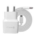 33W Charger for LG G3 A Charger Original Mobile Wall Charger Fast Charging Android Smartphone Qualcomm 3.0 Charger Hi Speed Rapid Fast Charger with 1.2m Micro Cable - (White, SMG, SE.I4)