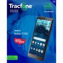 Teléfono inteligente TracFone Nokia C100, 32 GB, negro - prepago (bloqueado)