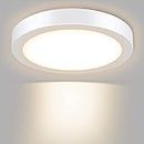 Depuley 6 W LED-Deckenleuchte, rund, ultraflach, 480 lm, warmweiß, 3000 K, Ø 12 x 3,8 cm, Innenleuchte, perfekt für Schlafzimmer, Küche, Geschäft [Energieeffizienzklasse A+]