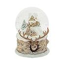 Roman Christmas Snow Globe with Deer and Fawn Family Design, 5 1/2 Inch
