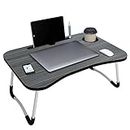 KPS Portable Laptop Bed Tray Table with Foldable Legs, Foldable Lap Desk for Eating, Working, Writing, Gaming, Drawing on Bed/Couch/Sofa/Floor