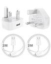 5W USB Charger for iPhone 【Apple MFi Certified】2 Pack 5W USB Plugs with 2M Nylon Lightning Cables,USB Wall Charging Adapter Compatible with iPhone 14/14 Pro/13/13 Pro/12/SE/11/XS Max/XR/X/8/7/iPad