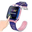 Kids Smart Watch, Waterproof 2 Way Call Voice Chat Camera Kids Smart Watch, GPS Tracker Cell Phone Watch for Age 3-15 Years Old Girls Boys Smartphone Alternative Pochy