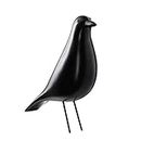 VOANZO Eames House Bird, Mid Century Bird Parure Office Home Decor, Bureau Colombe Ornement, Arts Pigeon Cadeaux (Noir)