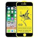 Dgeot® 6D Glass Screen Protector Compatible with Apple iPhone 6s Plus (Pack of 1) Tempered Glass with Touch Accurate, Impact Absorb, Auto-Align Technology, Case Friendly