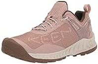 KEEN Women's Nxis Evo Low Height Waterproof Fast Packing Hiking Shoes, Fawn/Peach Whip, 10.5