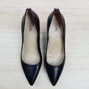 [ MICHAEL KORS ] Womens Black Leather Pump Heels Shoes | Size US 9.5