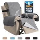 100% Waterproof Recliner Chair Cover with Non Slip Strap Slip Cover for Recliner