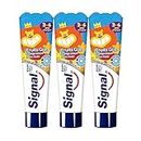 Signal Kids Fruity Toothpaste 50 ml / 1.7 fl oz (3-Pack)