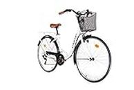 Moma Bikes Bicicleta Paseo Citybike, Aluminio, Shimano 18 velocidades, Ruedas de 28"