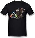 Sneakeye Men's Ark Survival Evolved Game O-Neck T-Shirt Black S