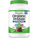 Orgain Organic Plant Based Protein Powder, Creamy Chocolate Fudge, 2.74 Pound, Packaging May Vary