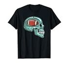 Tête de mort de joueur de football américain pour les fans de football fantastique T-Shirt