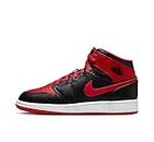 Nike AIR Jordan 1 MID - 554724-061, Black/Fire Red-white, 12